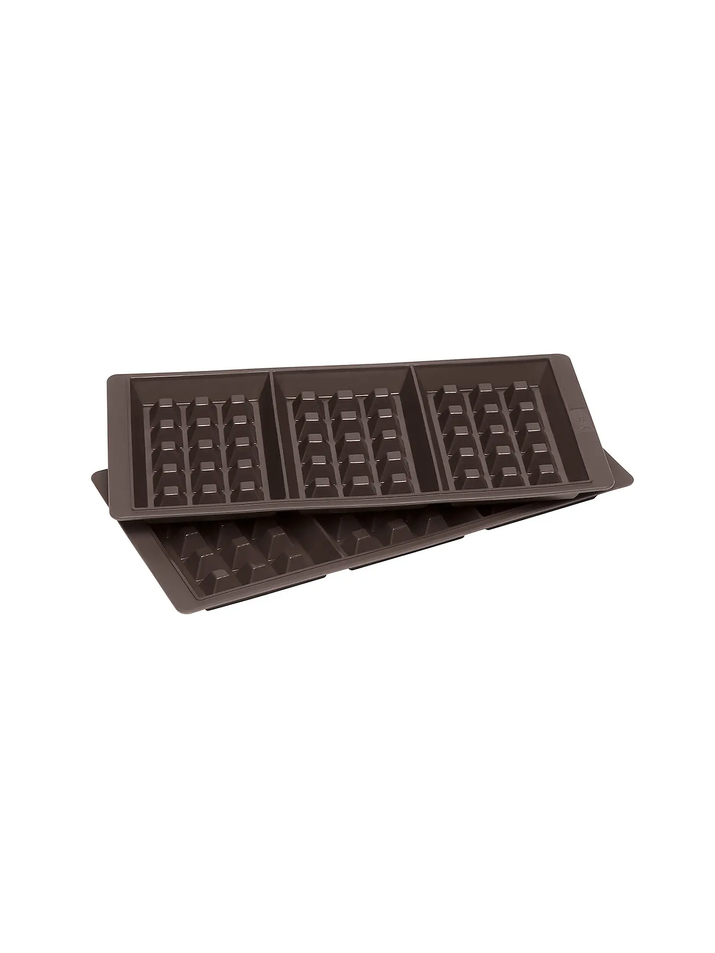 LURCH | Flexiform Waffel 29x14,5cm 3fach 2er Set braun | 